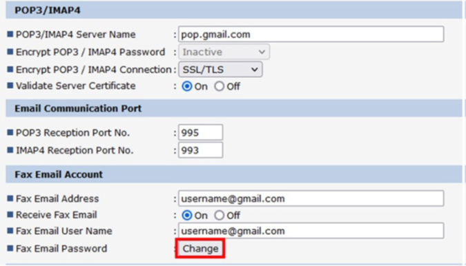 Issue with Gmail account on Ricoh MFP 09